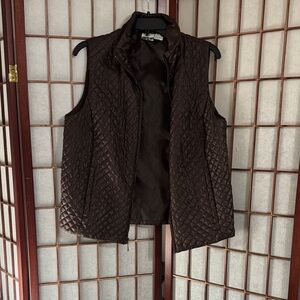 Mountain Lake Chocolate Thin Quilted Vest